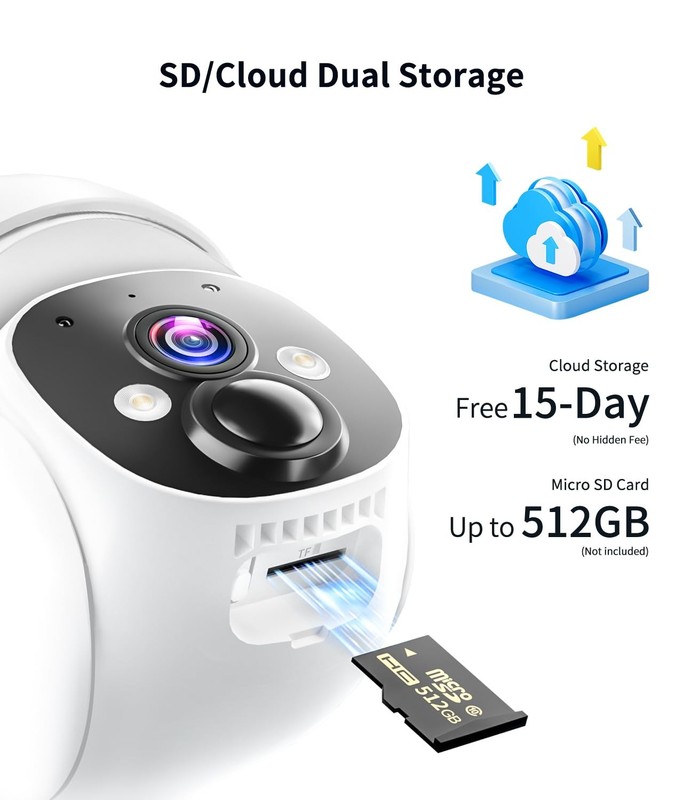 2K Solar Security Cameras Wireless Outdoor, 360° View Outdoor Camera for Home... gallery