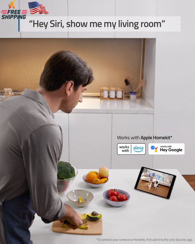 Eufy Security Indoor Cam E220 2-Cam Kit, 2K Security Indoor Camera Pan & Tilt, P gallery