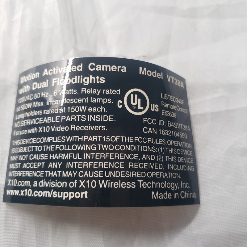 X10 Motion Activated Camera w/ Lights VT38A -Open Box gallery