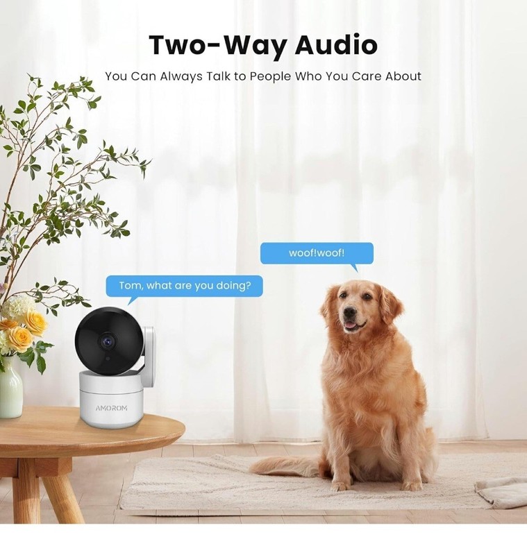 Pet Camera 360° Home Security Cameras Pan/Tilt Night Vision Motion Detect 2.4GHz gallery