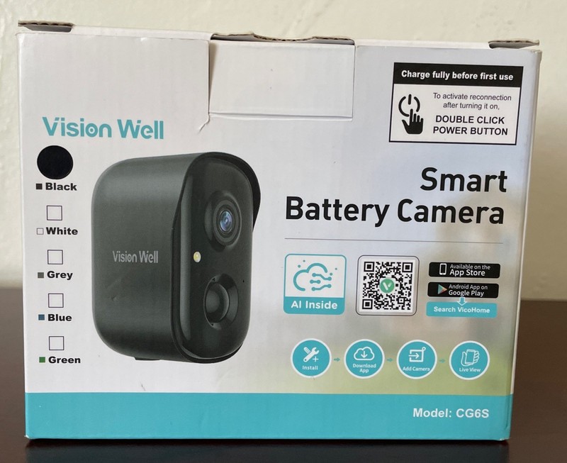 Vision Well Smart Battery Camera AI Analysis Color Night Vision Battery powered gallery
