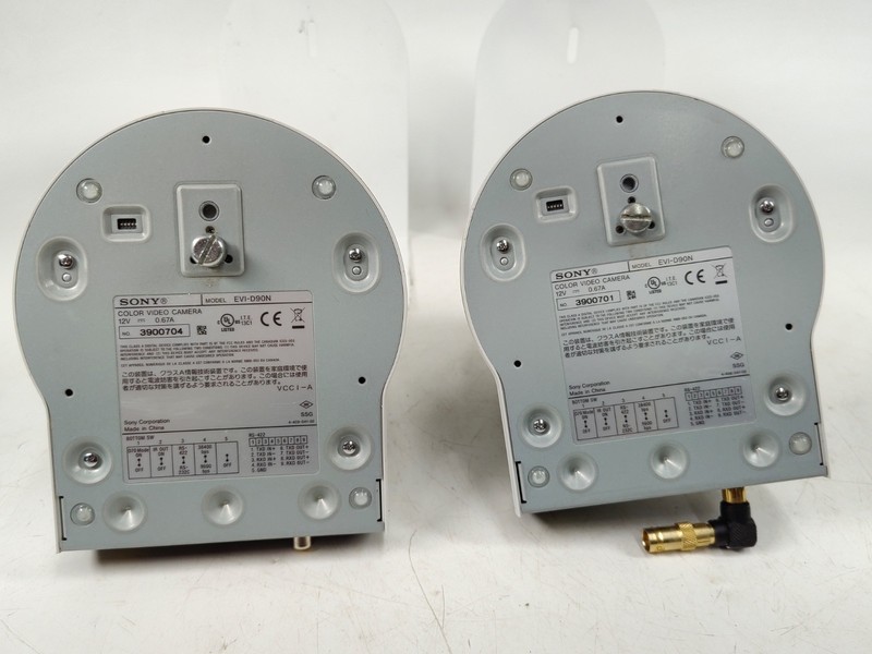 Lot of 2 Sony EVI-D90N Color Video Standard Definition PTZ Camera w/ Mounts gallery