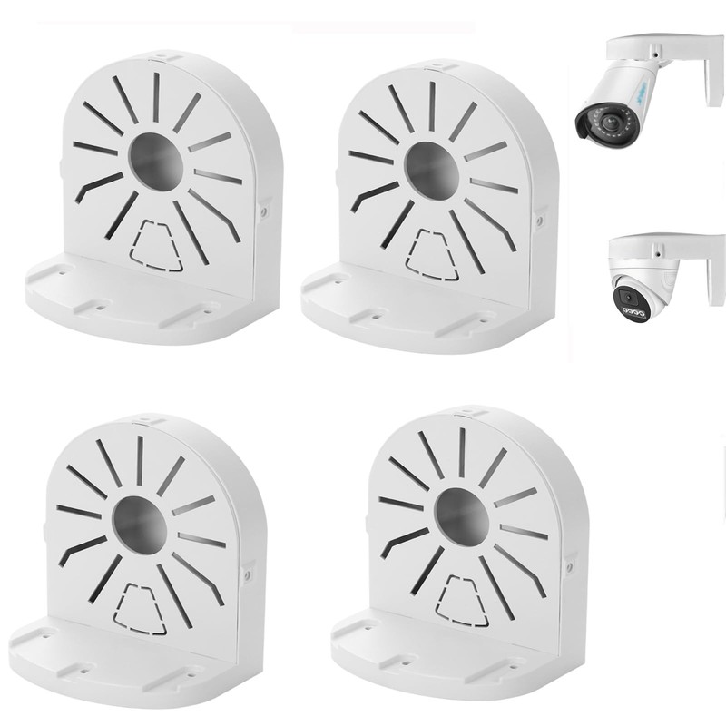 Indoor Outdoor Bracket ABS Plastic Wall Mount L-Shaped Bracket for Dome IP Mo...