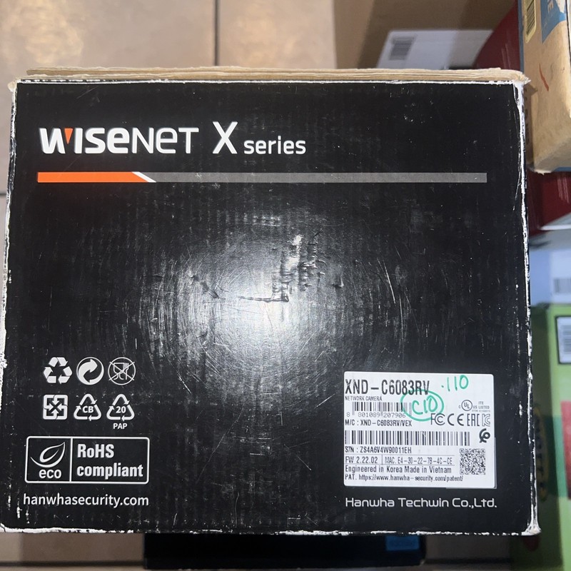 Hanwha Vision XND-6083RV 2 Megapixel IR Indoor Vandal Dome AI Camera Network gallery