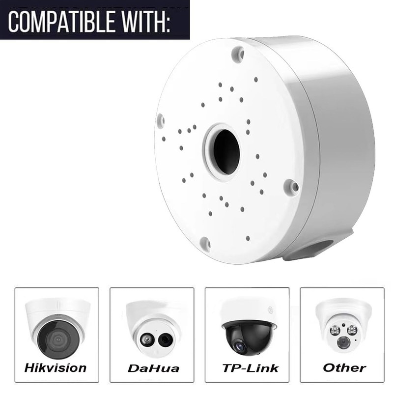 2 PCS Dome Camera Junction Box Security Bracket CCTV Surveillance Mount ABS gallery