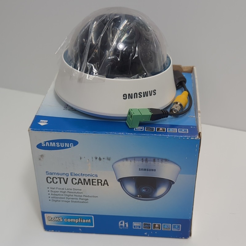 Samsung SCC-B5366N CCTV Dome Camera, Color, Wired BNC, White, Pan/Tilt