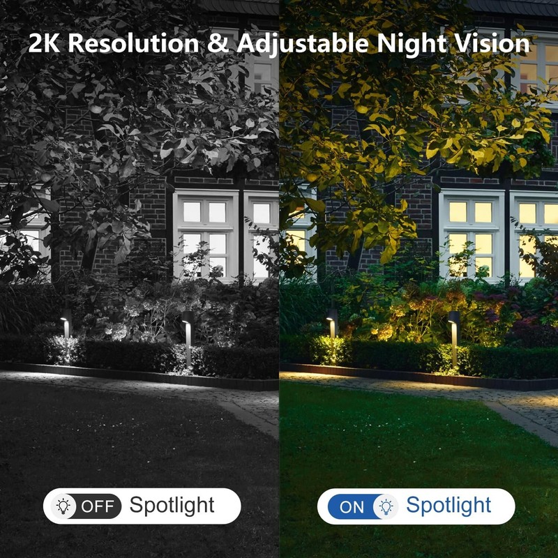 Wireless Camera Outdoor 2K Color Night Vision Battery Siren 2 Way Talk SD Motion gallery