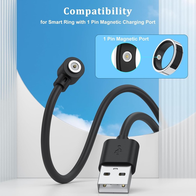 Smart Ring Charger Cable Compatible R02 R09 R18 R03 R06 R08 R10 R11 Ring gallery