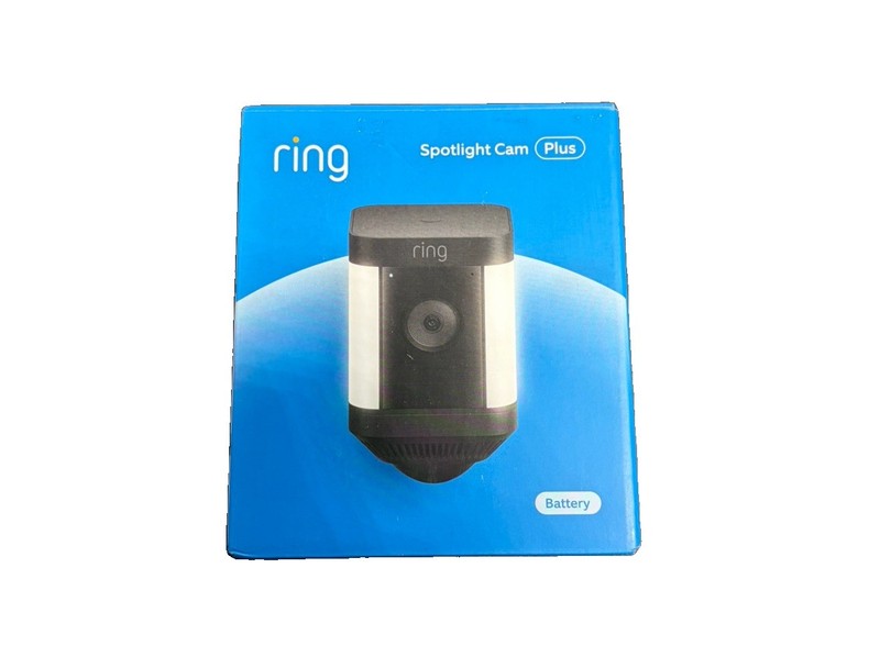 Ring Spotlight Cam Plus Battery HD Security Camera Black New Factory Sealed