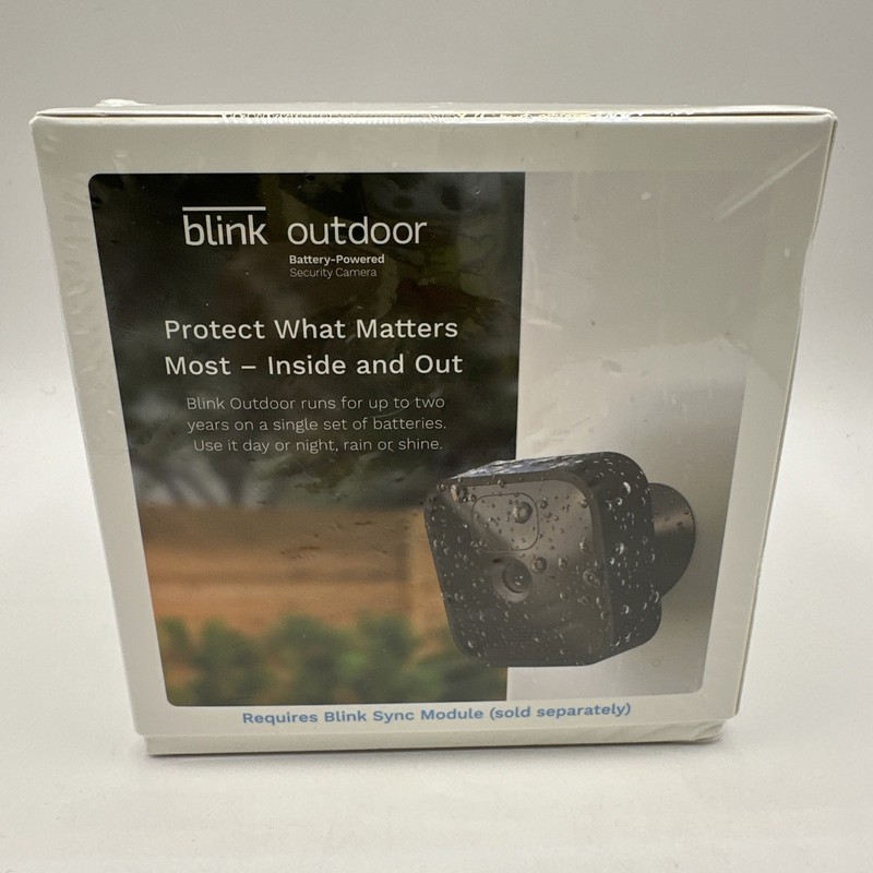 Lot Of 2 NEW Blink Security Cameras: Outdoor BCM00400U & Mini Indoor BCM00300U gallery