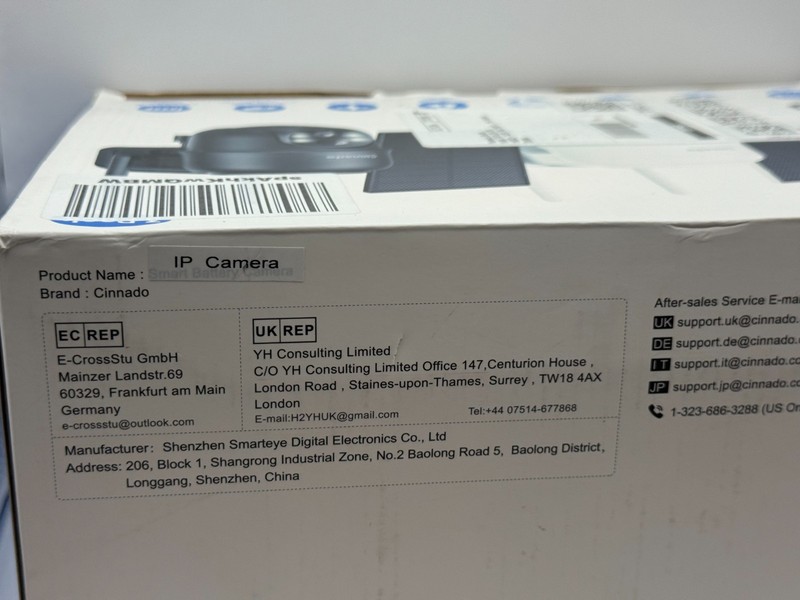 CINNADO 2 Pack B6 2K 3MP Wireless Security Cameras with Solar Panels - NEW OB gallery