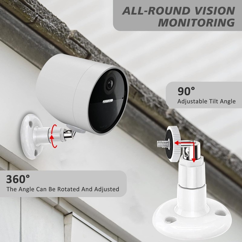 2 Pack Wall Mount Compatible SimpliSafe Outdoor Security Camera, 360° Rotation. gallery