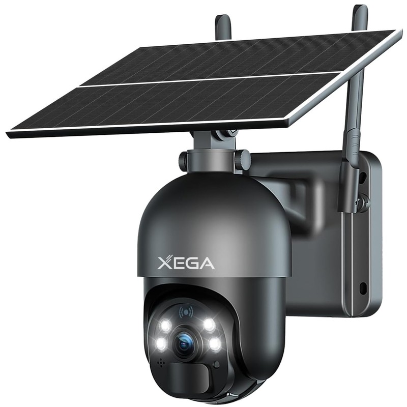 Color Night Vision Solar Camera PIR Motion Detection