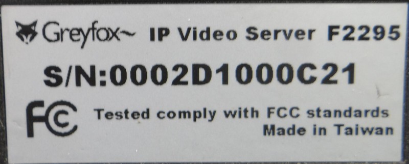 Greyfox Legrand On-Q IP Video Server F2295 gallery