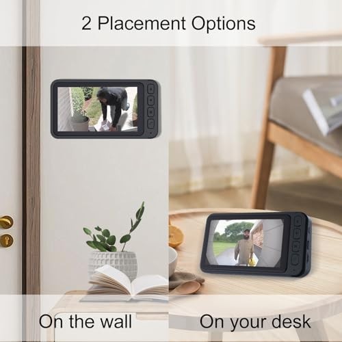 Wireless Doorbell Camera with Monitor - No Subscription, 2-Way Audio, Night Visi gallery