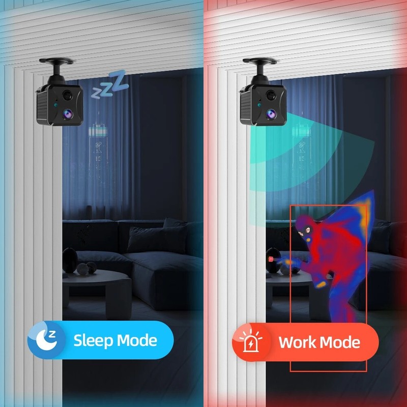 4G SIM Card Camera Built-In Battery Motion Detection Indoor Security USA Version gallery