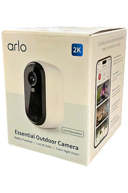 Arlo Essential (2nd Generation) VMC3050 2K Outdoor Camera, NOB (#221)