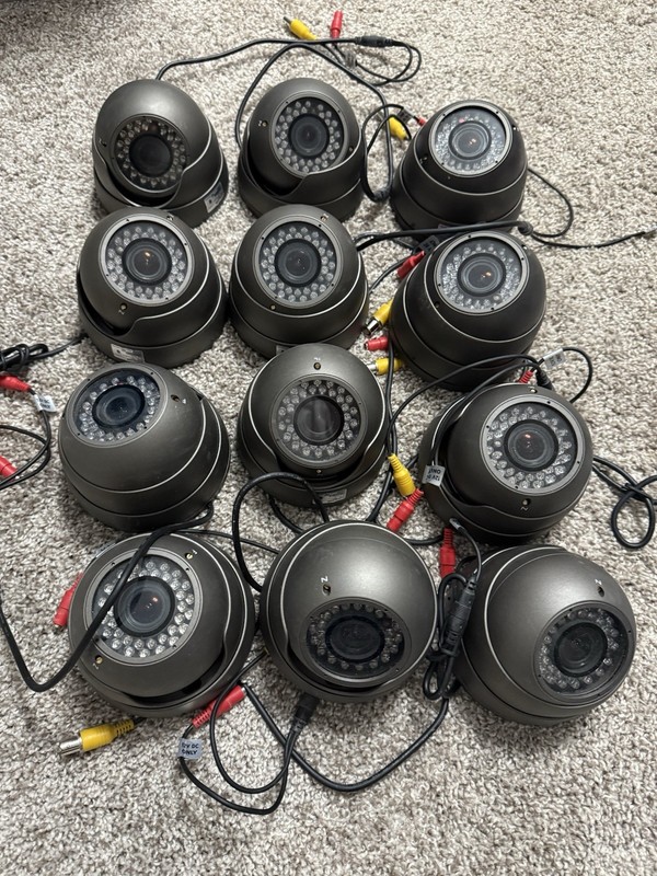 14 Security Cameras Honeywell 12 Dome Style 2 Bullet Style Indoor Outdoor gallery
