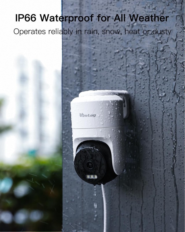 2.5K 4MP Outdoor Security Camera with 360° Pan/Tilt & Color Night Vision gallery