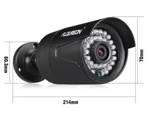 4 PACK CCTV Security Cameras 1080P Outdoor/Indoor With 60ft BNC Cables gallery