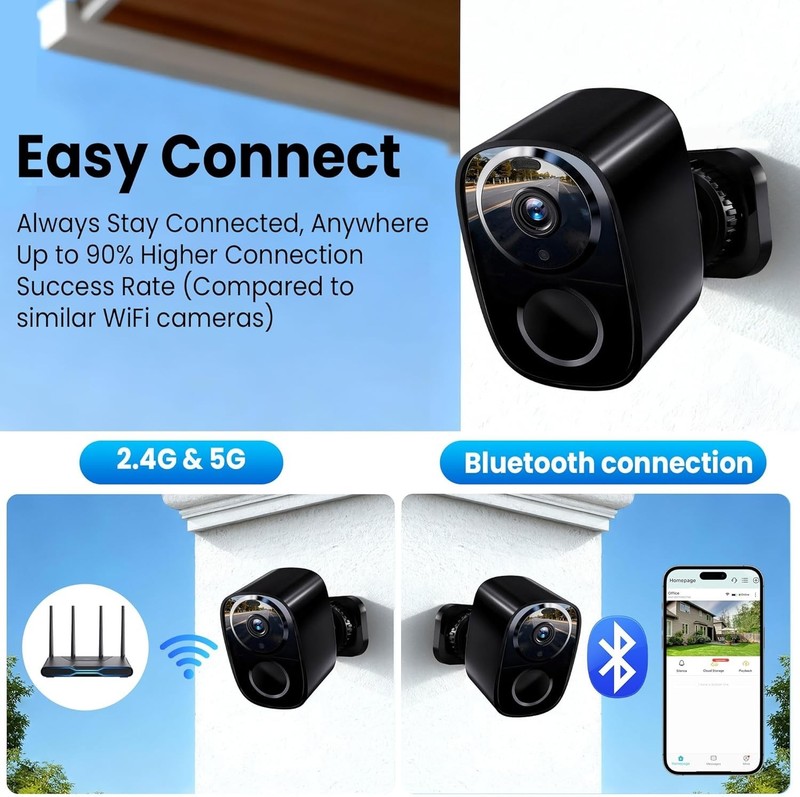 Wireless Outdoor Security Camera 2-Pack with Free Cloud Storage & Siren Alert gallery