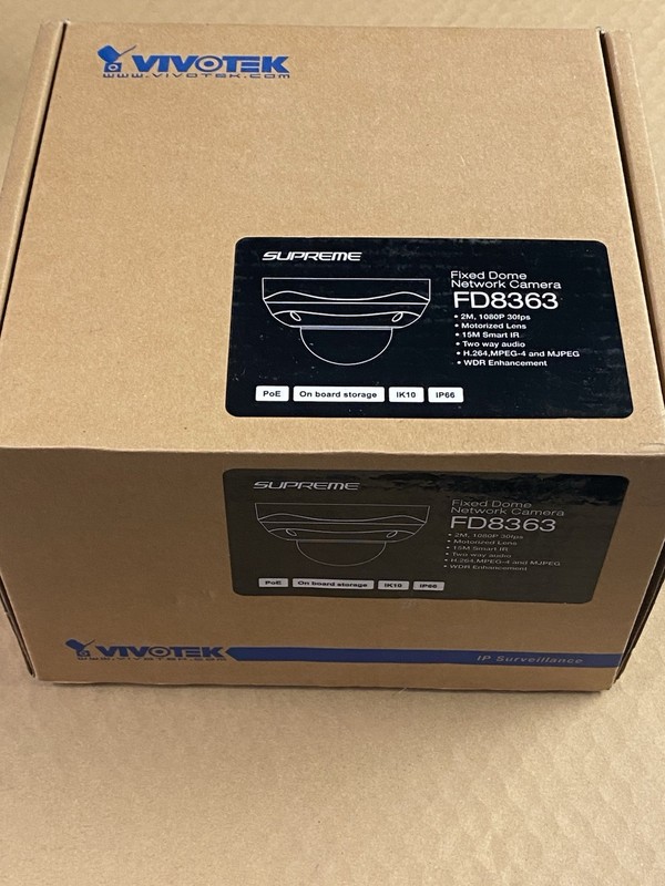 Vivotek Network Dome Camera FD8363 *BRAND NEW IN BOX* gallery