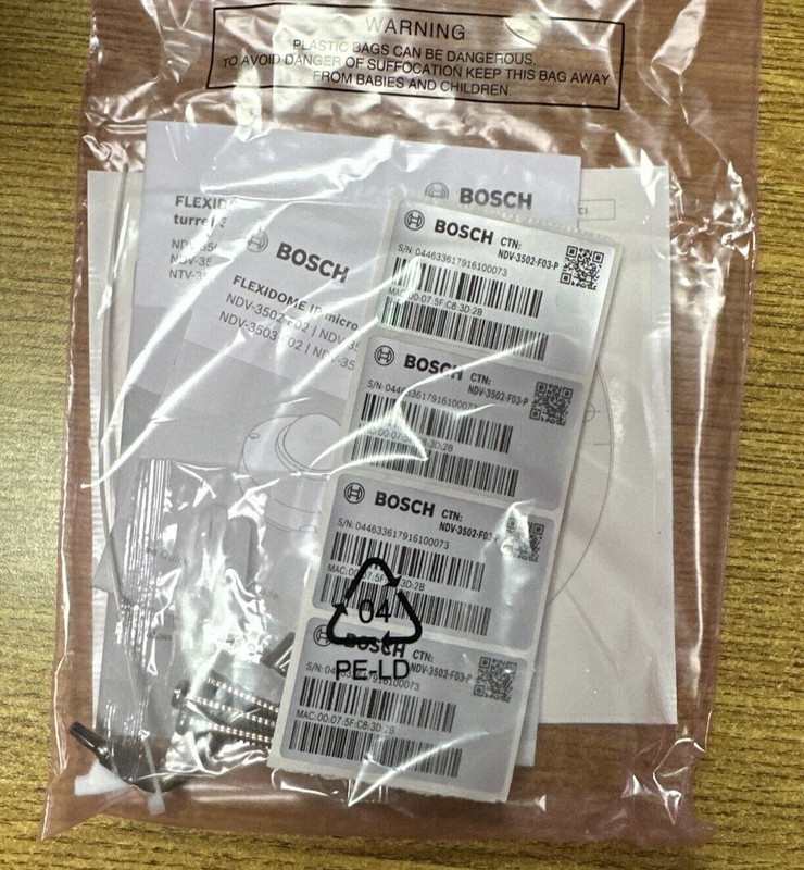 BOSCH NDV-3502-F03-P FLEXIDOME IP 3000I FIXED MICRO DOME CAMERA **NEW IN BOX** gallery