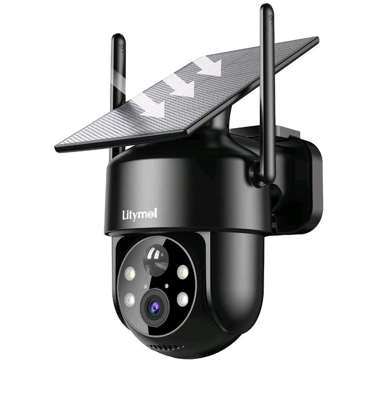 2K 2.4g Home WiFi Security Cameras Wireless Outdoor Solar Powered B8185