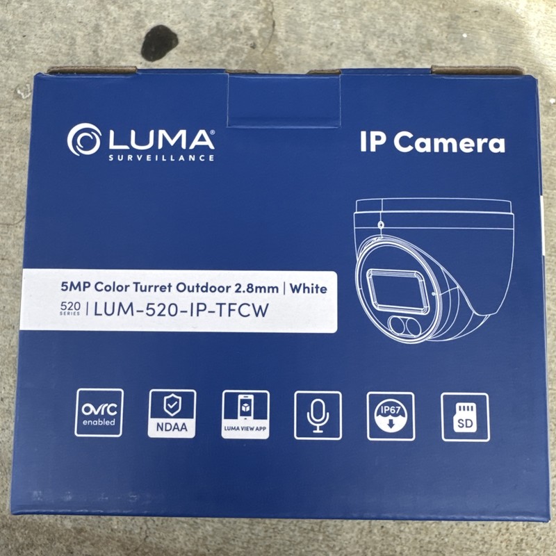 Luna 520 5MP Color Turret Outdoor 2.8MM/ White gallery