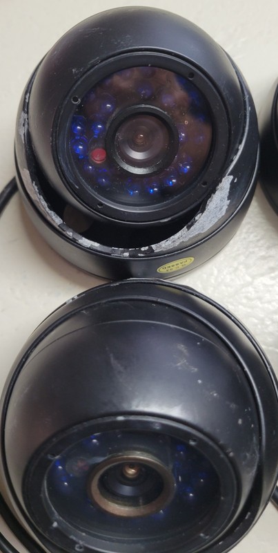 FunLux Color Dome Cameras 4 EACH * W/ CABLES & POWER SUPPLY PN: ZMD-CCH-DBS23NM gallery