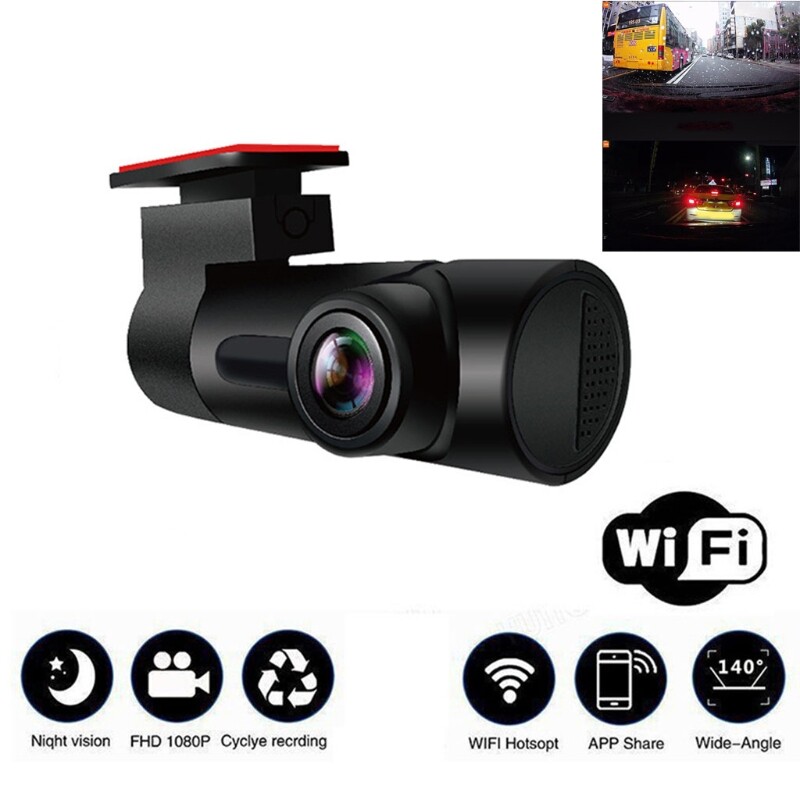 Car DVR Rearview Video Recorder G-Sensor 140° Wide gallery