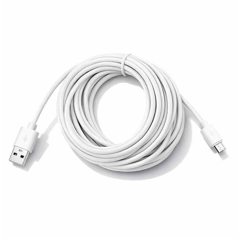 13ft Micro USB Extension Cable for Wyze, Blink, Nest, Arlo Cameras gallery