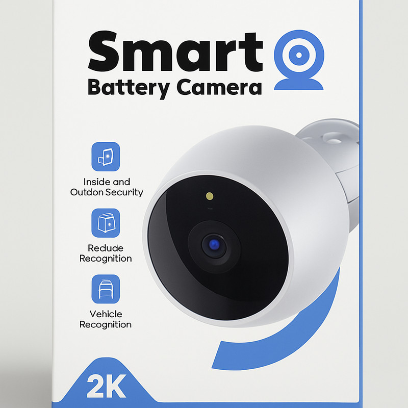 2K Smart Battery Security Camera Indoor Outdoor