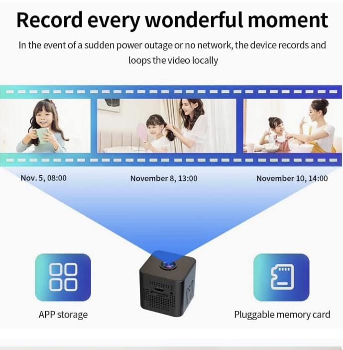 Surveillance-Wi-Fi-sound Motion CameraYalu & Freedom 2023 Upgraded 1080P -Wi-Fi gallery