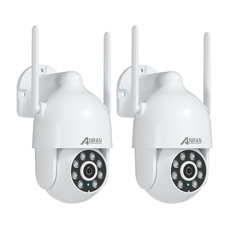 ANRAN Security Camera 360° PTZ Wifi Wireless Night Vision Home Outdoor 2Pack