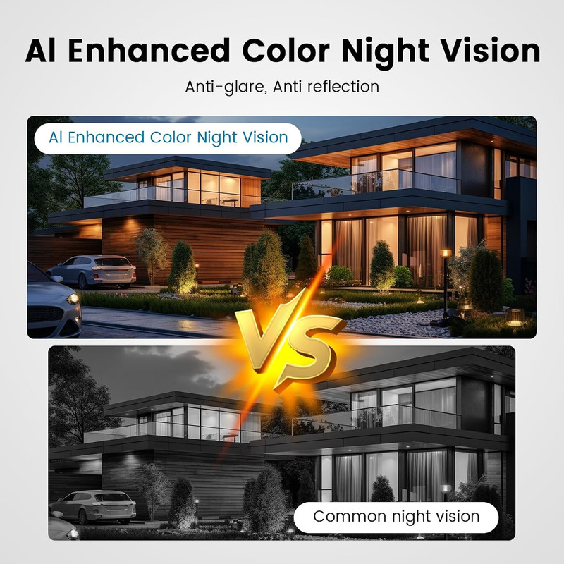 2K Window Security Camera, 3MP Indoor Home Monitoring, Wi-Fi 2.4Ghz/5Ghz, Full-C gallery