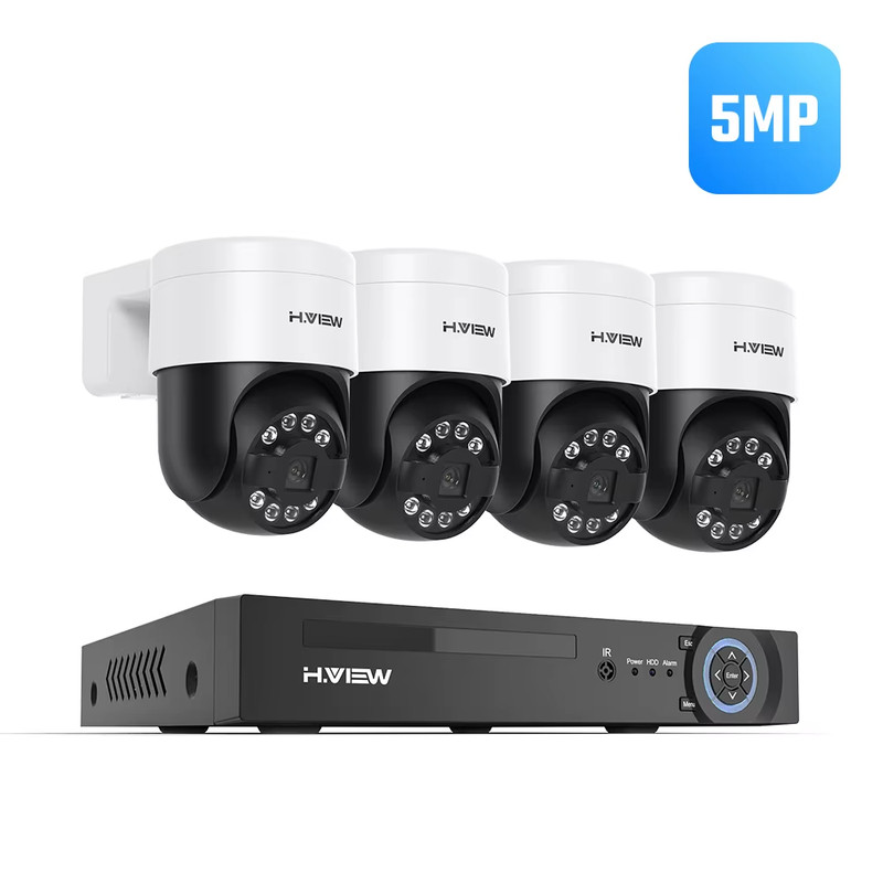 8CH 4K 5MP 8MP CCTV Security Camera System PTZ Home Video Surveillance Kit Outdo