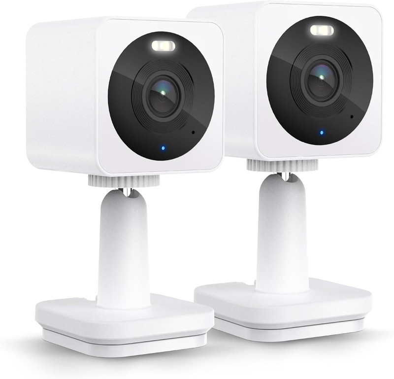 Outdoor/Indoor Wi-Fi Security Cameras 1080p with Color Night Vision - 2-Pack gallery
