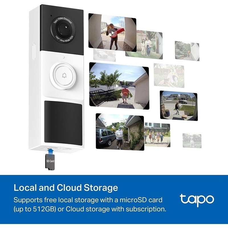 2K Video Doorbell W/ Two-Way Audio Night Vision Motion Detection Smart Alerts US gallery