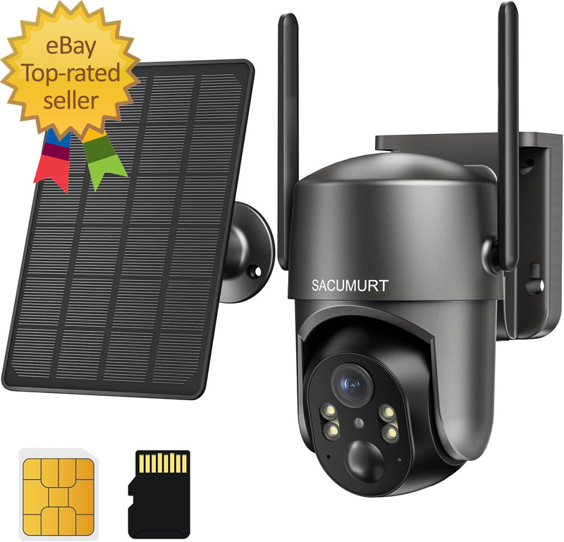 Cellular Security Cameras Wireless Outdoor, Solar Camera Outdoor Wireless, No Wi