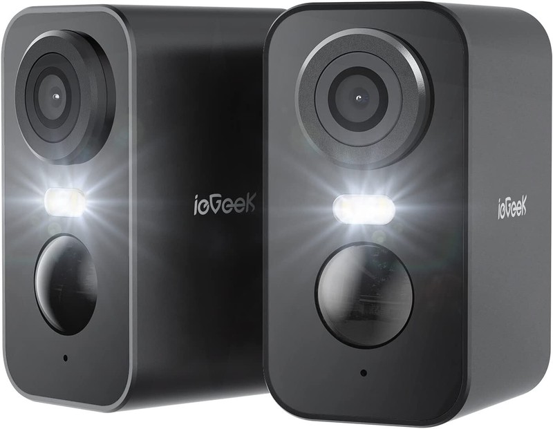 2PCS ieGeek Outdoor Wireless Security Camera Home WIFi Battery CCTV System Alarm