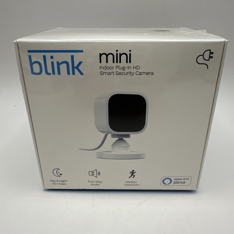 Lot Of 2 NEW Blink Security Cameras: Outdoor BCM00400U & Mini Indoor BCM00300U gallery