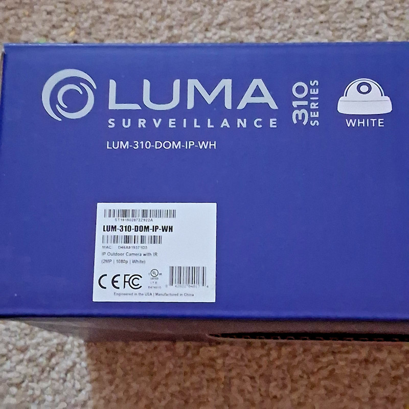 Luma 310 Series Dome Camera LUM-310-DOM-IP-WH (White) Home Security