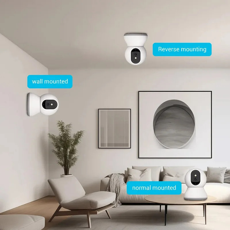 3MP 4K WiFi Indoor Security Camera with 10X Digital Zoom Pan Tilt IP Night gallery