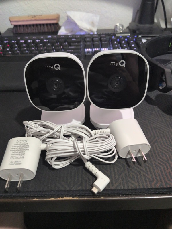 2x MyQ Smart Garage Cam2 HD wifi camera SGC2WCH