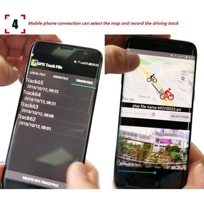 Bicycle Riding Camera Recorder Kit DV Remote Control Turn Signal Warning Light gallery