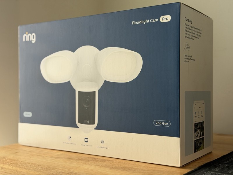 Ring Floodlight Cam Pro 4K (Newest Model) Wired - White (2nd gen) (Model 5CCEA3) gallery