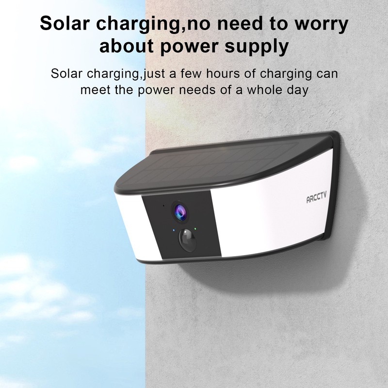 Outdoor Wall Lamp Camera 4MP HD WiFi Security Camera 2 Way Audio IP65 Waterproof gallery
