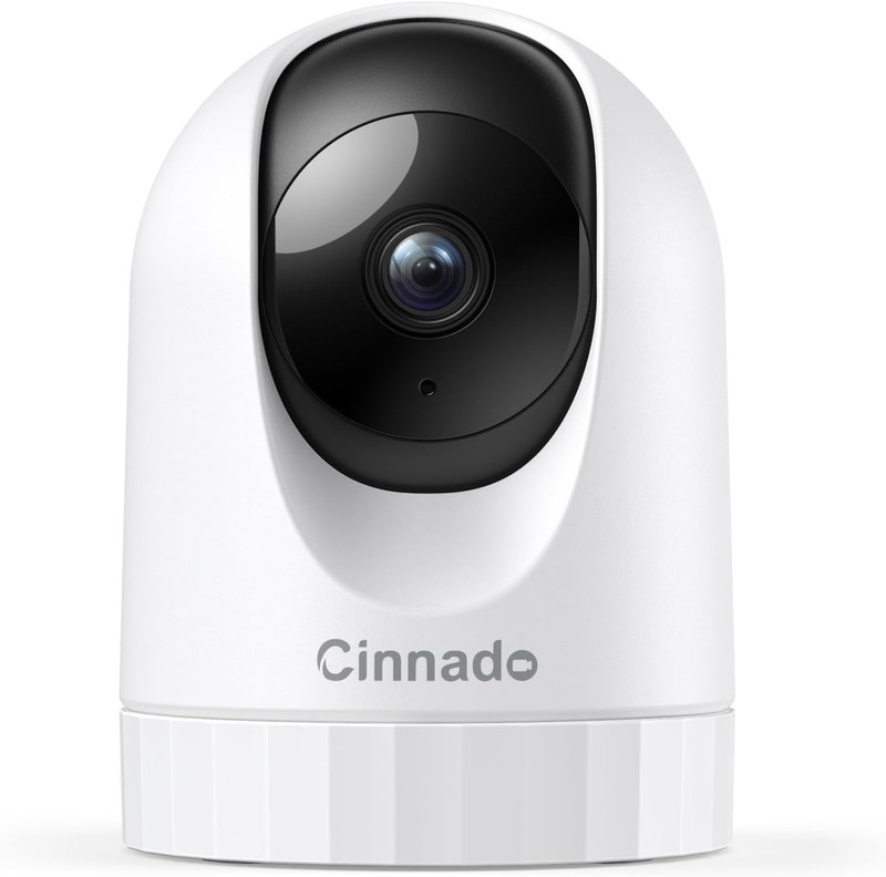 360° Indoor 2K WiFi Security Camera with Night Vision & Two-Way Audio