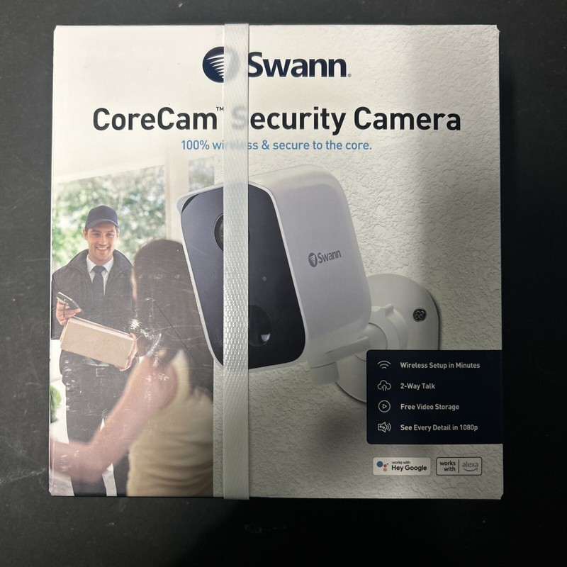 Swann CoreCam Wireless Security Camera, 1080P HD for Indoor/Outdoor Home, 2-Way